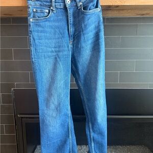 rag & bone Women's Blue Straight-Leg Jeans